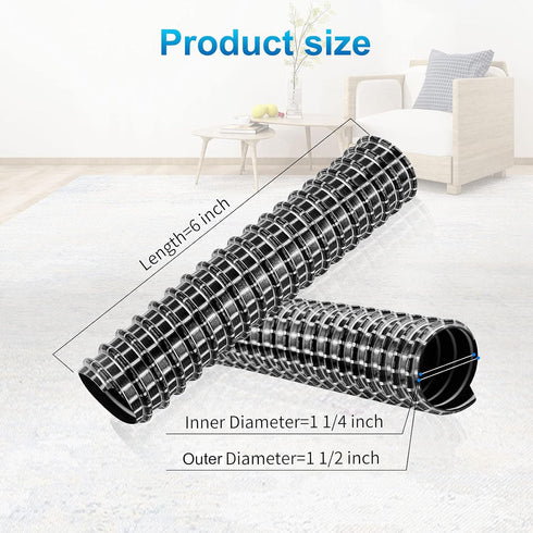 Vacuum Replacement Parts Compatible with Shark Rocket Vacuum Cleaner Models HV300, HV302, HV320, HV321, Lower Nozzle Rocket Hose Replacement, 6" x...