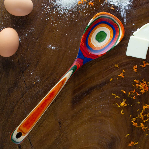Totally Bamboo Baltique Marrakesh Collection 12-1/2" Wooden Cooking Spoon, Safe for Nonstick...