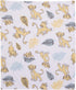 Disney Lion King Super Soft White, Yellow, Green Simba Leaves French Fiber Baby Blanket, White, Green, Yellow...