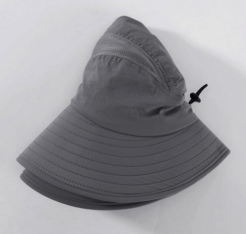 Home Prefer UPF 50+ Mens Wide Brim Fishing Hat with Neck Flap Sun Hat for Men Women Sun Protection Cap...