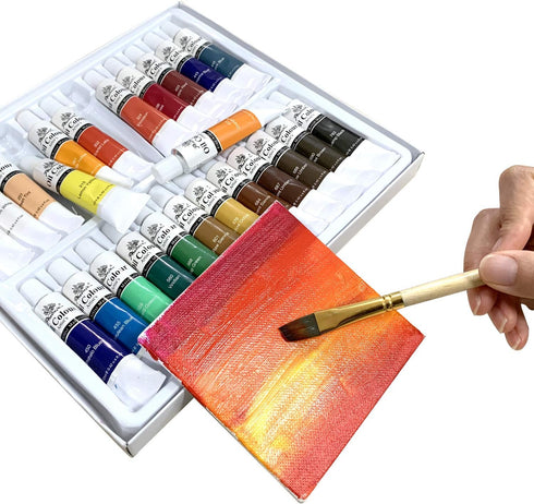 PHOENIX Small Painting Canvas Panels 4x4 Inch, 12 Value Pack - 8 Oz Triple Primed 100% Cotton Acid Free Square Canvas Boards for Painting, White B...