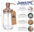 Jarmazing Products Mason Jar Soap Dispenser - Copper - with 16 Ounce Ball Mason Jar - Made from Rust Proof Stainless Steel...