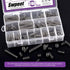 Swpeet 240Pcs 15 Different Sizes Stainless Steel Compression Springs Assortment Kit, Mini Stainless Steel Extension Springs for Shop and Home Repa...