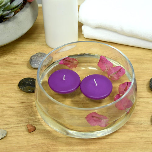 2 1/4 Inch Purple Floating Candles...
