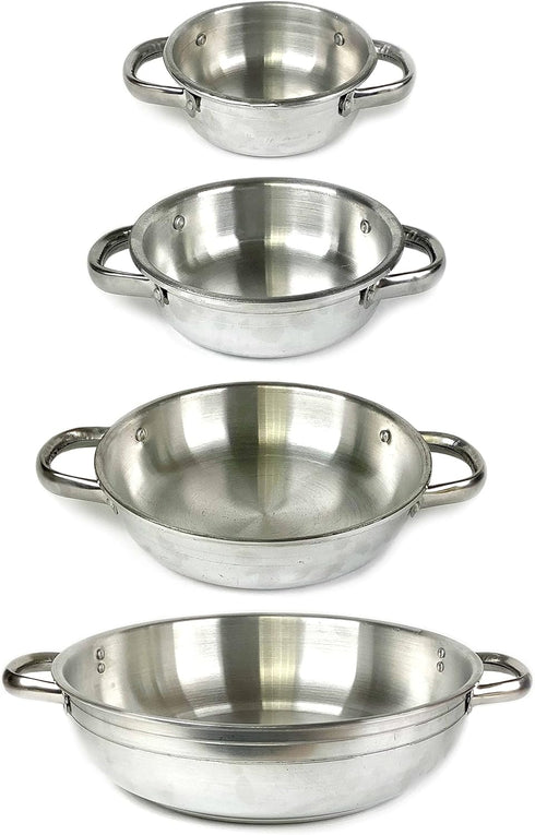 4.7" Authentic Shakshuka Pan - 12cm Double Handle Aluminum Mini Sauté Frying Pan & Serving Dish (12 cm = 4.7 inch)...