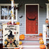 Golden Retriever Happy Halloween Garden Flags for Outside, Halloween Witch Hat Dog Garden Flag, Burlap Holiday Dog Welcome Yard Flag 12x18 Inch Do...