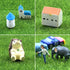 Elcoho 12 Pieces Fake Grass for Crafts Fairy Garden Grass 6 x 6 Inches Artificial Garden Grass for Miniature Ornament Garden Dollhouse DIY Decorat...