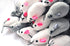 Catnip Mice for Cat Toys with Rattle Bell Mouse Kitty Toys (White & Grey)...