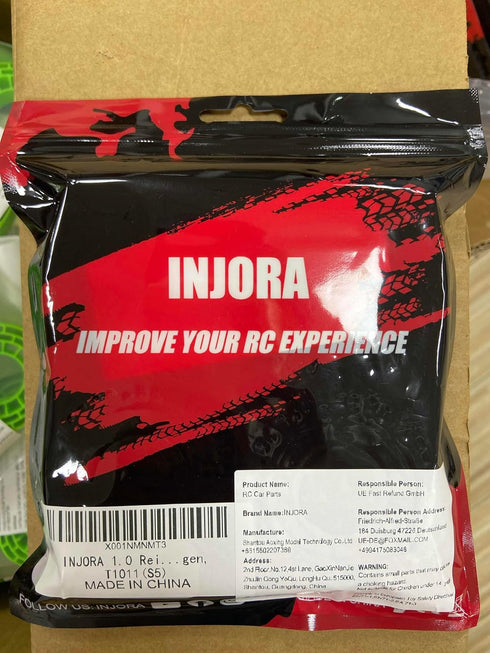 INJORA 1.0 Tires - S5 Rock Terrain Crawler Tires for TRX4M SCX24 AX24 FCX24 Upgrade Parts,64 * 24mm,T1011...