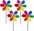 4Pcs Pinwheels for Yard and Garden,11 inch Colorful Flower Rainbow Garden Windmill,Bulk Wind Lawn Pinwheels Yard Windmills,Toys(2Pack Butterfly+2P...