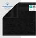 Cotton Paradise 100% Cotton Turkish Washcloth Set for Bathroom, 4 Piece Soft Absorbent Small Hand Face Towels Wash Rags, Black...