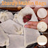 40 Pcs Empty Spice Bags for Cooking Soup, Reusable Tea Bags for Loose Tea, 4x6 In Natural Muslin Drawstring Bag, Small Cheese Cloth Cotton Bag for...