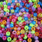 Glitter Color Mixed Pony Beads for Friendship Bracelet Making Size 6x9mm 1000pcs...