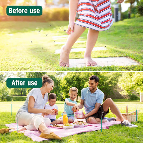 Mosquito Repellent Incense Sticks Outdoor Patio, 24pcs Citronella Incense Sticks, Deet Free Natural Organic Mosquito Barrier Mosquito Repellent Ki...