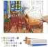Limebrush DIY Paint by Numbers for Adults Beginner Set - Creative 11.5"x13.5" Unframed Rolled Canvas Adult Paint by Number Kit with Reusable Brush...