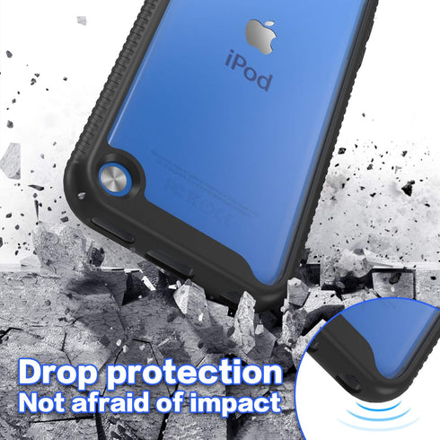 for iPod Touch 7th Generation Case,2 in 1 Shockproof iPod Case with 2 HD Screen Protectors,Hybrid Heavy Duty Protection Shock Resistant Cover for ...
