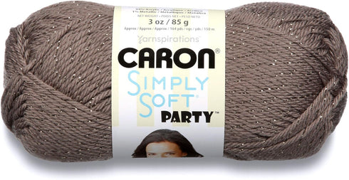 Caron Simply Soft Party Yarn-Chocolate Sparkle...