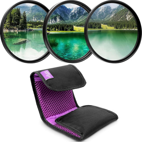 Altura Photo 40.5MM Lens Filter Kit - includes 40.5MM ND Filter, 40.5MM Polarizer Filter, 40.5MM UV Filter - UV, CPL Polarizing Filter, Neutral De...