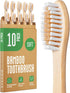 Bamboo Toothbrushes 10 Pack - BPA Free Soft Bristles Toothbrushes, Eco-Friendly, Natural Wooden Toothbrush...