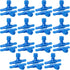 30 Pack Aquarium Air Control Valves for Fish Tank 3/16" ID Air Tube Blue Single Way T Shape Control Valve Plastic Aquarium Hose Connector for Home...