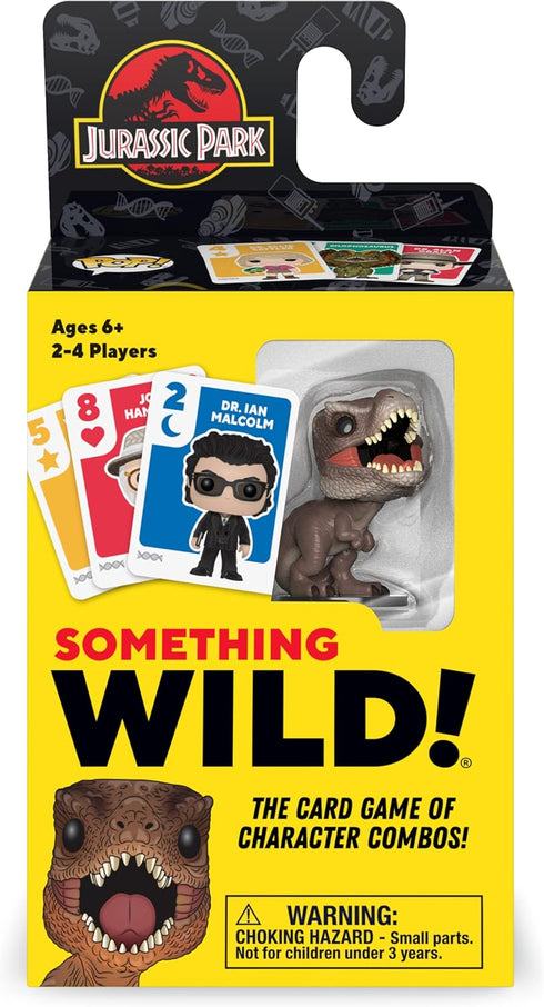 Funko Something Wild! Jurassic Park with T. rex Pocket Pop! Card Game for 2-4 Players Ages 6 and Up...