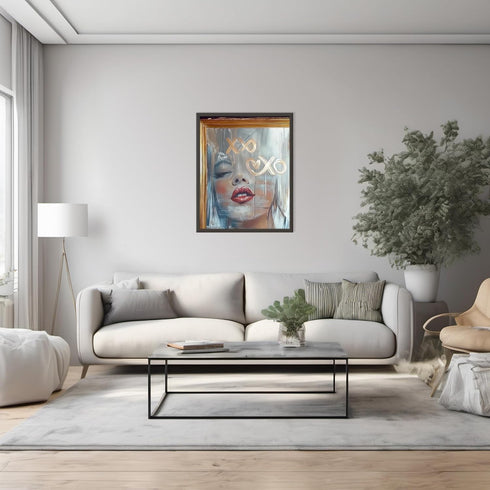 Posterizer 1 pcs-xoxo cute flirty poster-Valentine's day inspired art -3-Romantic Art-Holiday Poster Collection-Gift for Couples boyfriend girlfri...