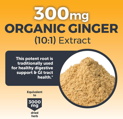 Organic Turmeric and Ginger Tablets, 90 Count - High Potency Ginger and Turmeric Supplement with Black Pepper Extract for Better Absorption - for ...