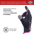 Dickies Heavy Duty Synthetic Leather Work Gloves Women, Touchscreen Compatible | Mechanic, Gardening Gloves, Black/Pink, Large...