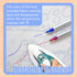 Heat Erasable Fabric Marking Pens Set | 11Pcs 3 Colors | Increase Ink Capacity & Writes Smooth | Sewing Quilting Supplies, Sewing Gifts...