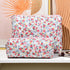 2 Pcs Quilted Makeup Bag Floral Cosmetic Bag Cotton Large Travel Coquette Toiletry Puffer Bag Aesthetic Cute Glossier Makeup Bag for Women Girls...