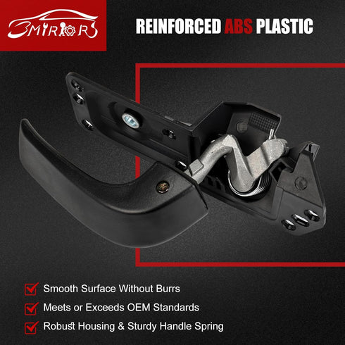 3mirrors Interior Door Handle Kit Front Left Driver Side Compatible with 2007-2014 Chevy Silverado Suburban Tahoe GMC Sierra Yukon Escalade ESV EX...