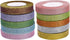 10 Rolls 3/5 Inch Width Metallic Glitter Ribbon for Holiday Wedding Party Decoration Gift Wrapping...