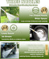 High Pressure Power Washer Gun, Portable Car Cleaner Gun Sprayer Wand with Flexible Hose Nozzle, Garden Hose End, 3 Hose Nozzles for Cleaning Gard...