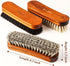 3 Pcs Horsehair Shoe Brush Kit Polishing Daubers Applicators Leather Care Brushes Shine Cleaning Brush(Shoe Brush Set C)...