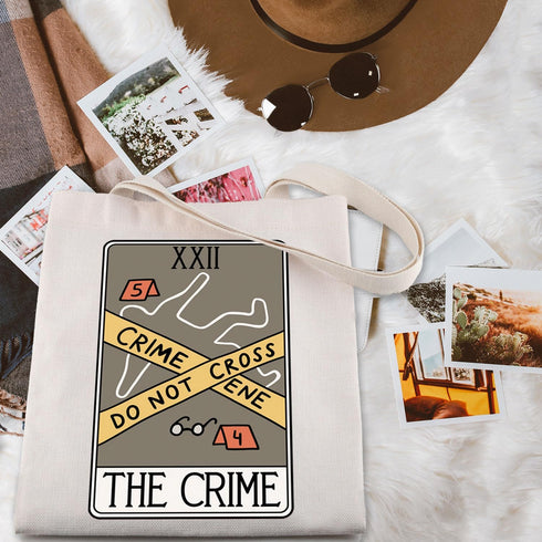 ENSIANTH Crime Scene Junkie Tote Bag Criminologist Gift Serial Killer Movies Fans Gift Crime Investigator Handle Bag...