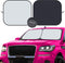 kinder Fluff Patented Windshield Sun Shade for Cars - The Only Certified Car Window Shades Blocking 99.9% UVR - Automotive Sunshades for Cars, SUV...