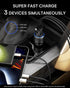 ZEEHOO Car Charger, 95W USB C Car Charger, Cigarette Lighter Charger, Fast Car Charger Adapter Compatible with iPhone 15 Pro Max Plus 14 13 12 Sam...