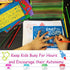 CZONG 21 Pieces Drawing Stencils Set for Kids Over 300 Different Patterns to Draw Imaginative Children's Stories, Washable Craft/Random Colors Jou...
