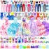 Doll Clothes and Accessories for 11.5 Inch Doll Dress Up Set with 1 Wedding Gown Dress 2 Fashion Dresses 4 Mini Dresses 2 Tops and Pants Outfits 2...