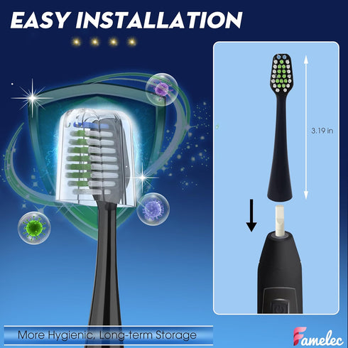 8 Pack Toothbrush Heads for Waterpik Toothbrush Replacement Heads, Compatible with Waterpik Complete Care 5.0/9.0(WP-862) Electric Toothbrush, Fit...
