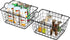 Simple Houseware 2 Pack Stackable Single Wire Basket, (11.5 x 15 x 7.5 in)...