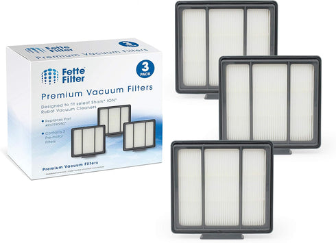 Fette Filter - RVFFK950 Pre-Motor Filter Replacements Compatible with Select Shark Robot Vacuum Models Compare to part # RVFFK950 includes 3 Hepa ...