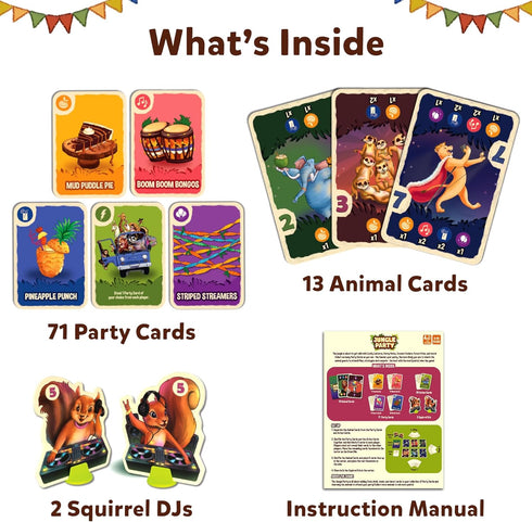 Skillmatics Card Game - Jungle Party, Fun Family Card Game of Strategy & Luck, Party Game, Gifts for Girls & Boys Ages 7, 8, 9 & Up...