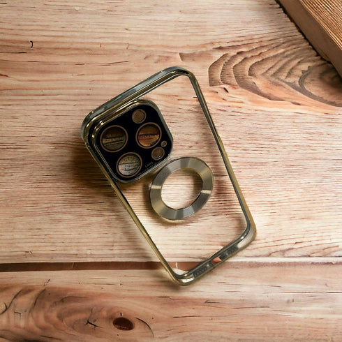 JALYA'S Compatible with MagSafe, for Apple iPhone 15 Pro case, Phone case iPhone 15 pro Gold...