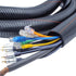 Electriduct 3/8" UV Rated Flame Retardant Wire Loom Black Nylon Split Tubing Cable Hose - 25 Feet...