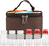 Portable Travel Spice Containers, Camping Seasoning Bag Kit Multi Spice Jars Storage with Lids Dry Herb Condiment Dispenser Holder for Backpacking...