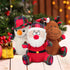 Rypet 3 Pack Dog Christmas Toys Pet Stuffed Plush Toys Interactive Durable Dogs Chew Toys for Medium Small Dogs...