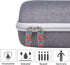 Khanka Carrying Case Replacement for JBL Charge 4/5 Waterproof Portable Bluetooth Speaker. Extra Room for Charger and USB Cable (Gray)...