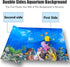 Aquarium Background Poster Water Plants 3D Coral Fish Tank Background Picture Double Sides Fish Tank Stickers 10 20 Gallon Tank 16"x 33"...