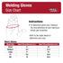 Lincoln Electric Welders Leather Drivers Gloves | Top Grain & Split Leather | Cotton Liner | Medium | K3770-M, White...